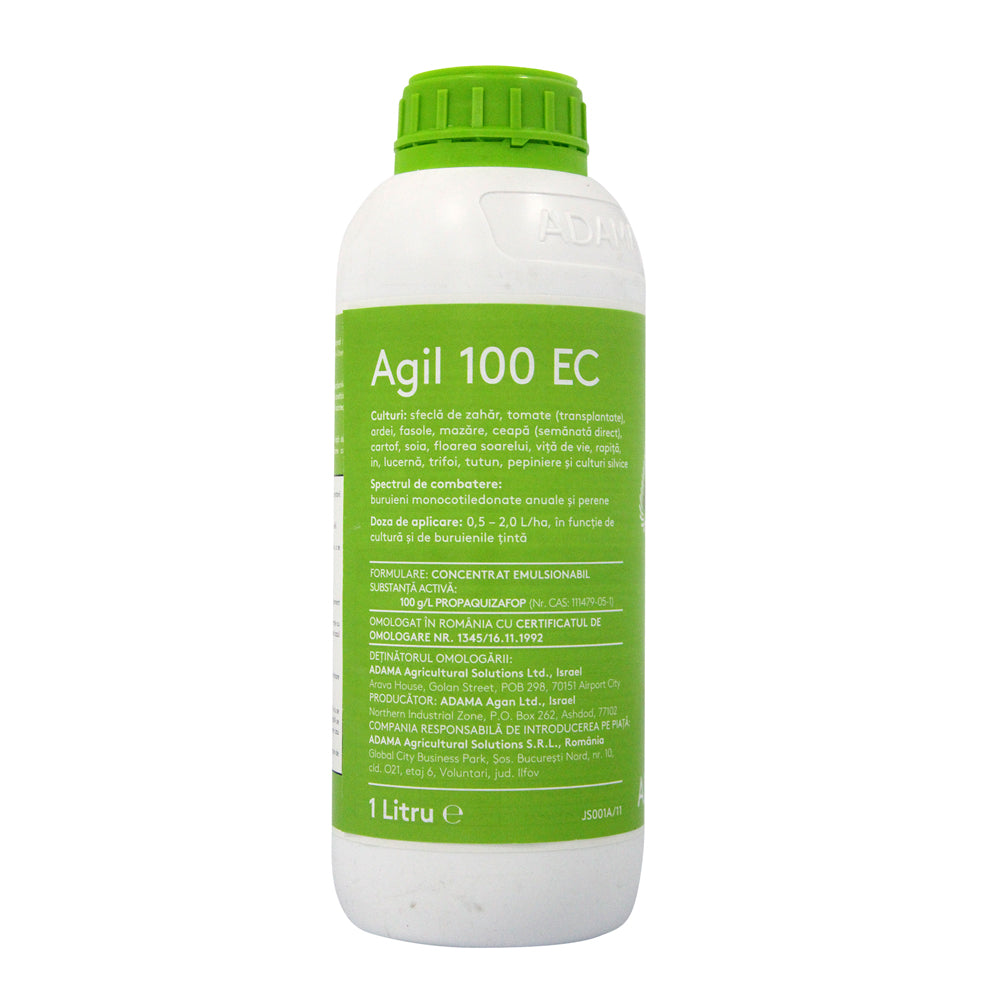 Agil 100Ec 1L Erbicid Postemergent Adama (Sfecla De Zahar,Tomate,Ardei,Fasole,Ceapa,Cartof,Soia, Floarea Soarelui,In,Lucerna,Trifoi,Mazare,Vita De Vie,Rapita) 