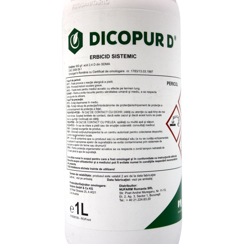 Dicopur D 1L, Erbicid Postemergent, Nufarm (Grau, Porumb)