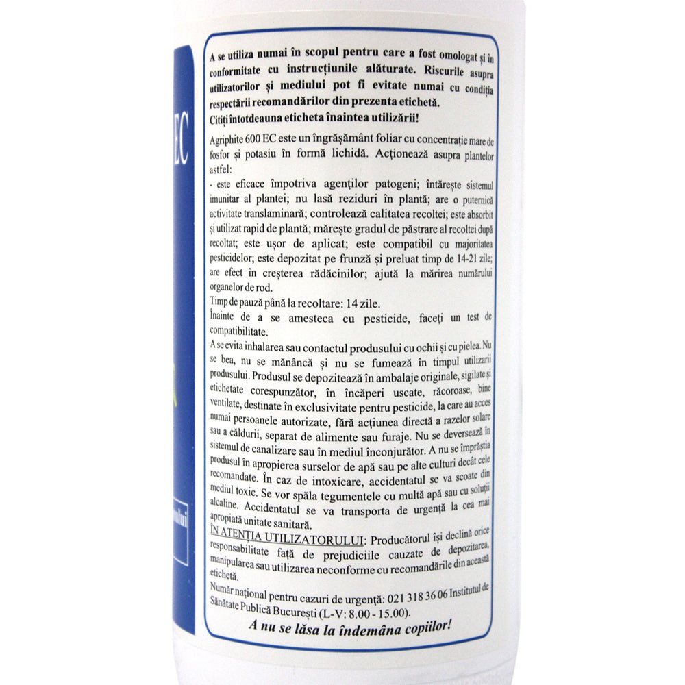 Agriphite 600Ec 1L, Ingrasamant Foliar, Solarex