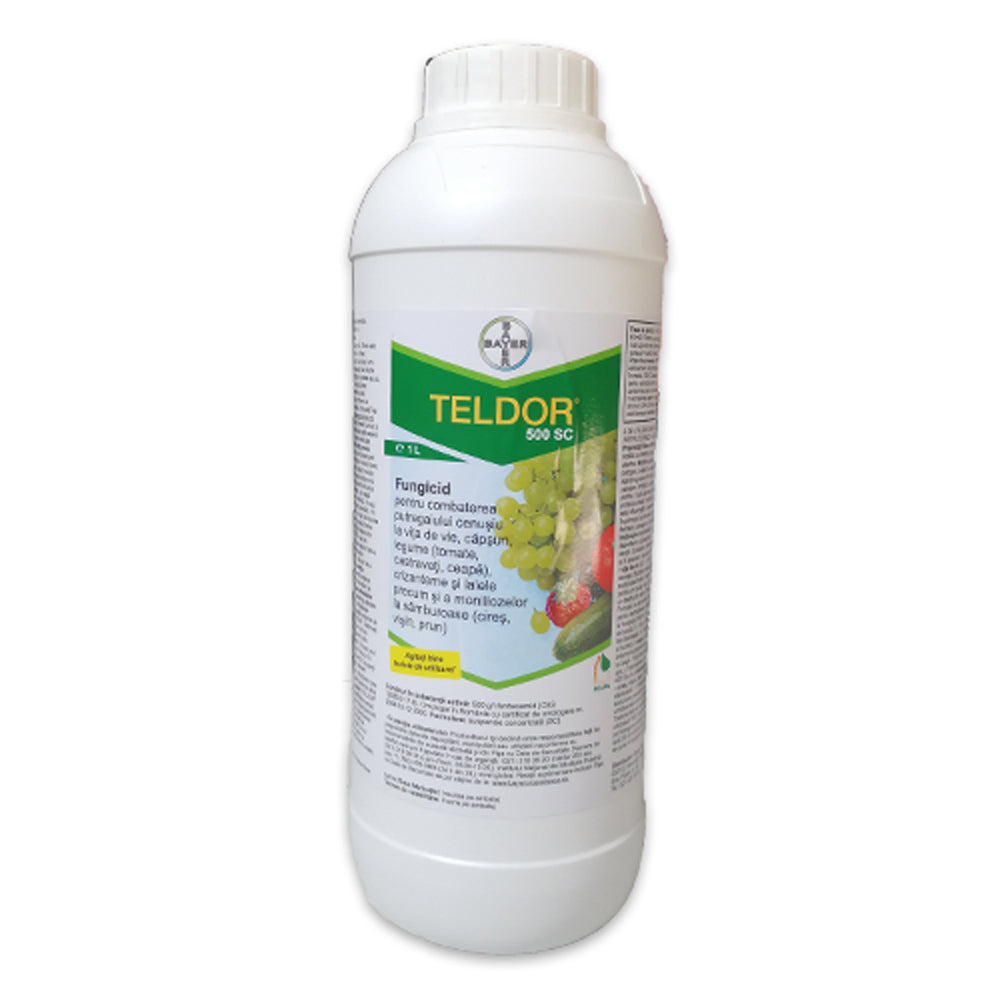 Teldor 500Sc 1L, Fungicid De Contact Si Sistemic Local, Bayer, Putregai Cenusiu (Vita De Vie, Legume, Capsun, Flori Ornamentale), Monilioza (Pomi Fructiferi)