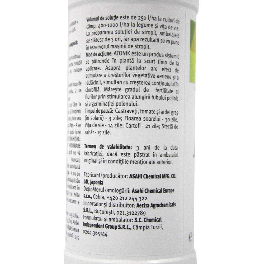 Atonik 500 Ml Biostimulator Crestere Si Fructificare Aectra