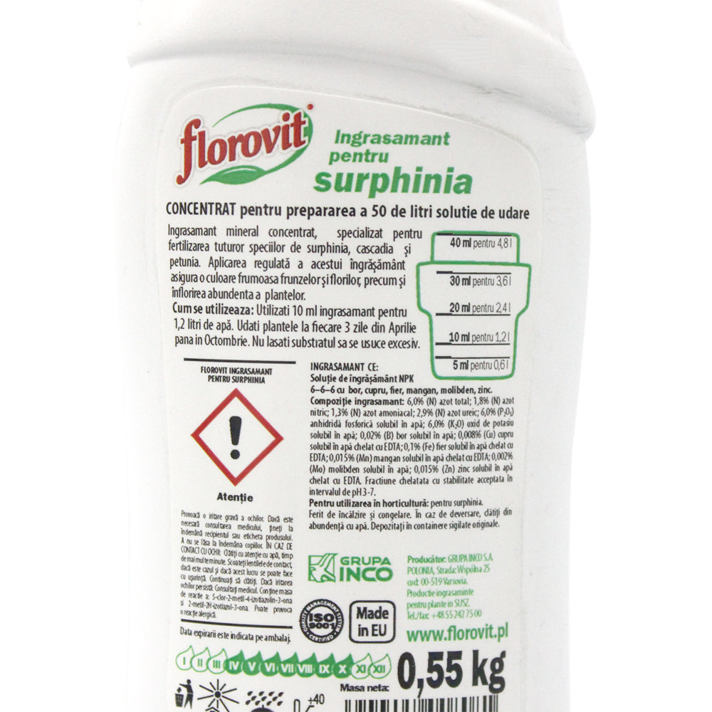Florovit Ingrasamant Pentru Surphinia 0.5 L