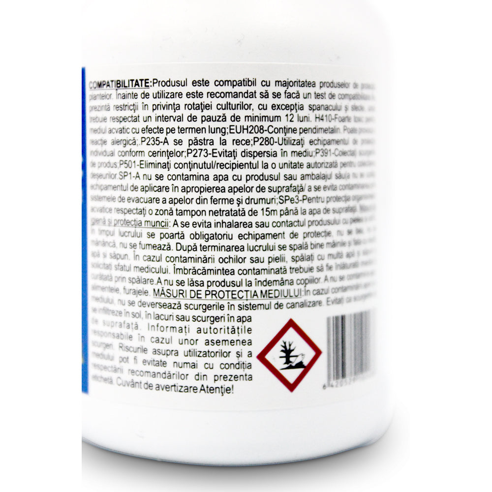Pendisol 40Sc 100 Ml, Erbicid Selectiv, Sharda, Buruieni Monocotiledonate Anuale/ Dicotiledonate Anuale In Cultura De Floarea Soarelui, Vita De Vie, Soia, Fasole, Mazare, Capsuni, Tomate, Ceapa, Brasicacee, Grau, Orz, Triticale