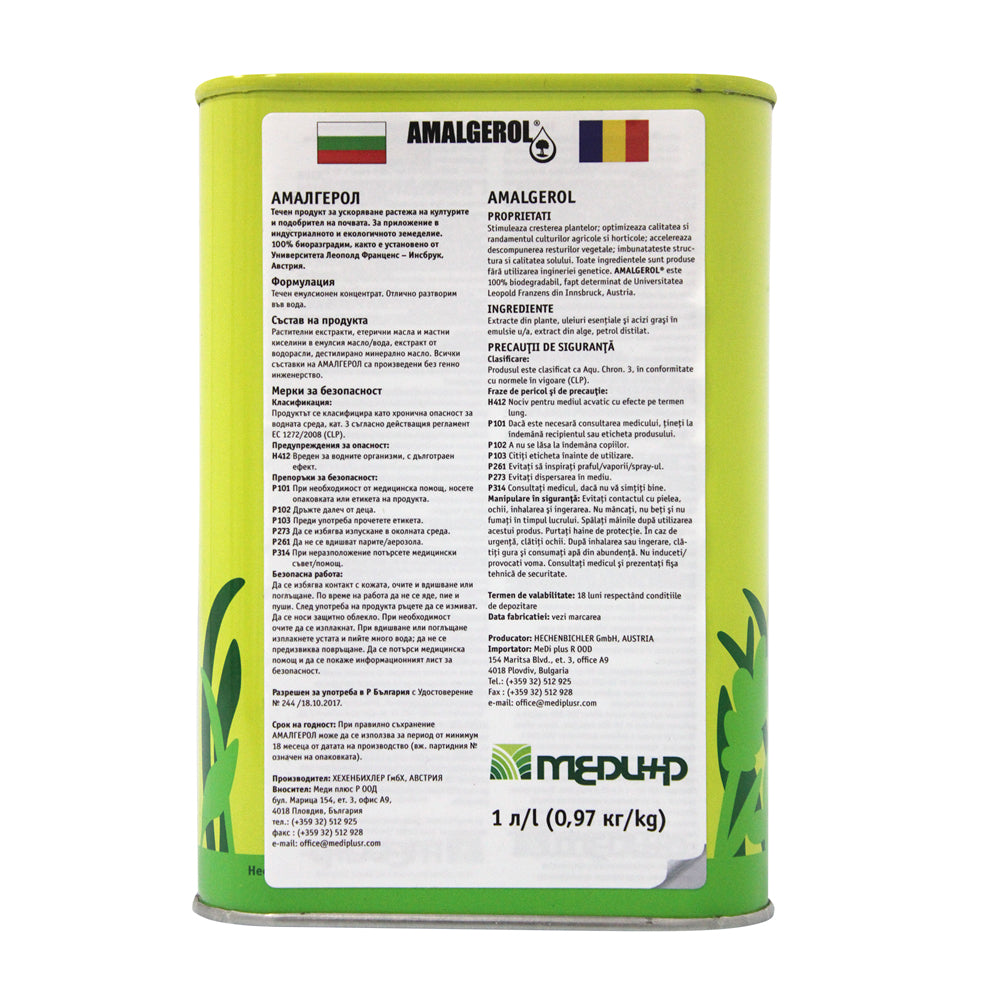 Amalgerol 1L, Ingrasamant Foliar Ecologic 