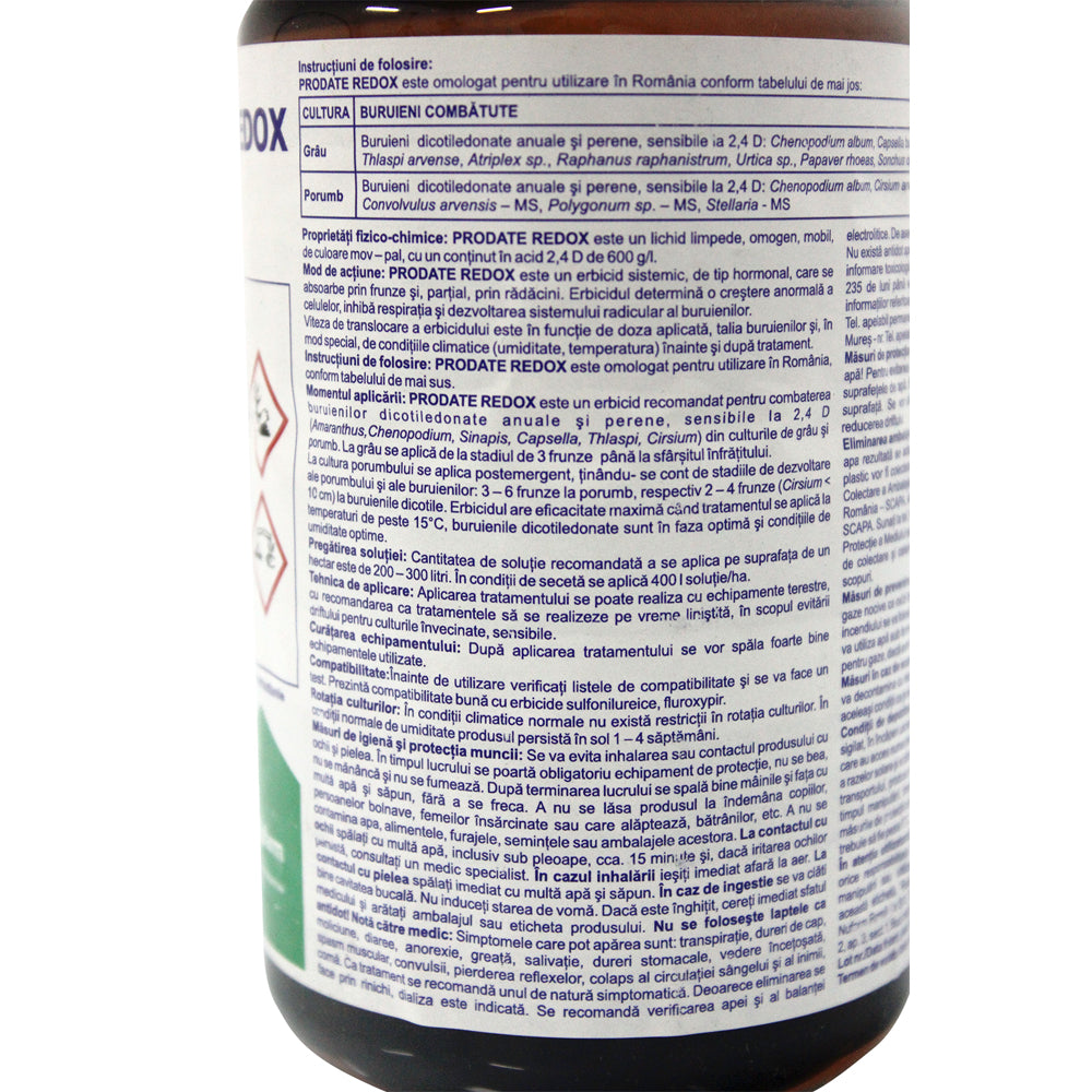 Prodate Redox 500 Ml, Erbicid Sistemic Postemergent Porumb/ Grau, Nufarm, Buruieni Dicotiledonate Anuale Si Perene