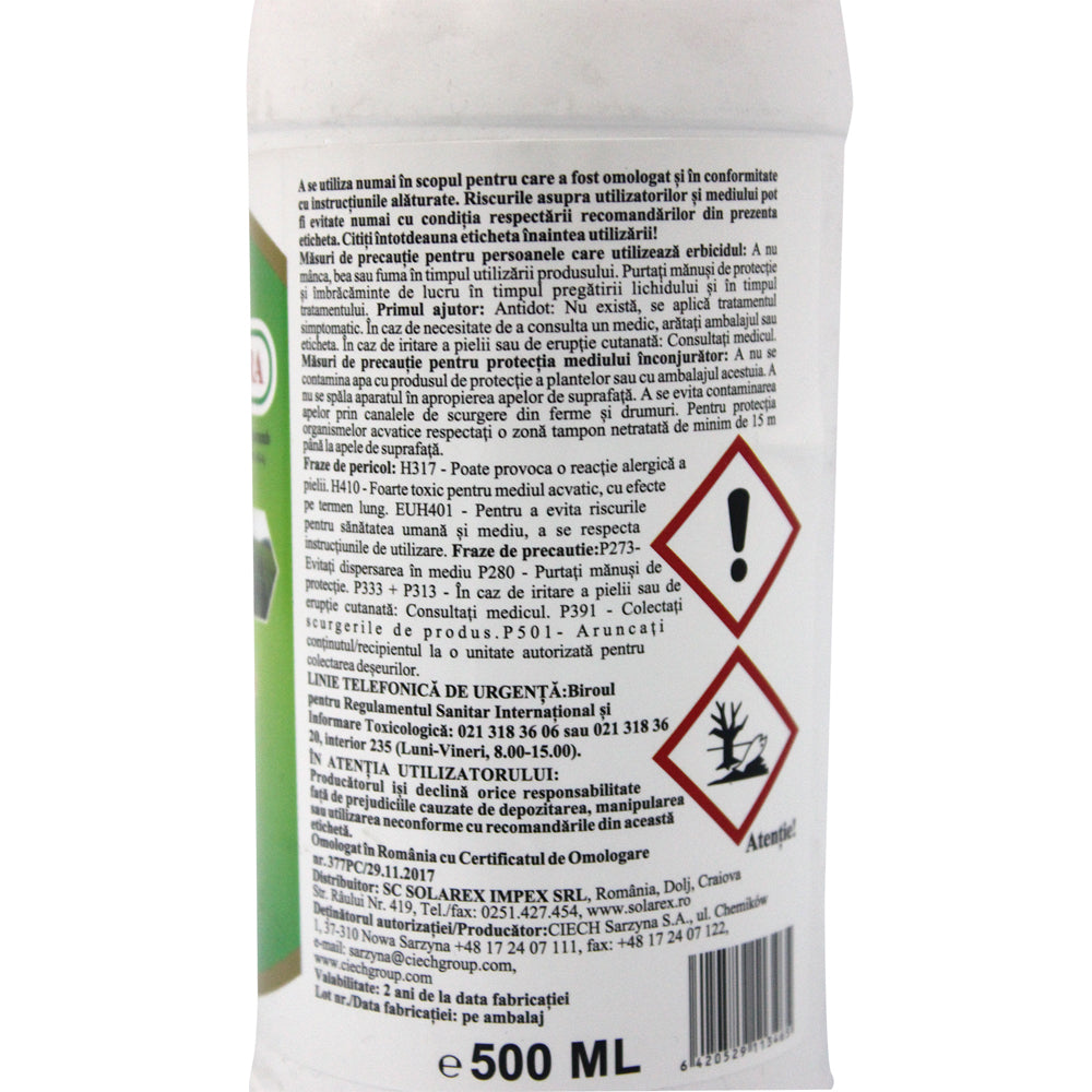 Radial Extra 500 Ml, Erbicid Porumb Postemergent (Pir Tarator, Buruieni Monocotiledonate), Solarex