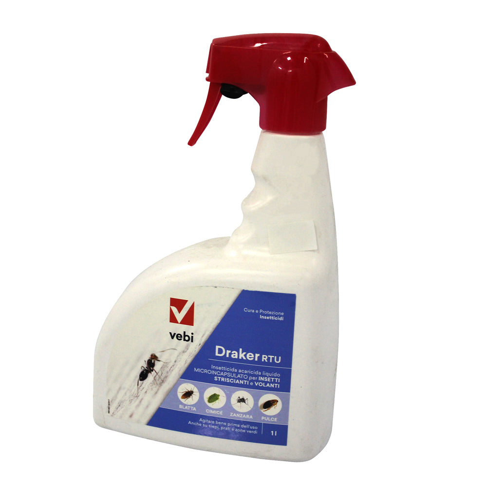 Draker Rtu 1L Insecticid Ready To Use Muste, Furnici, Paianjeni