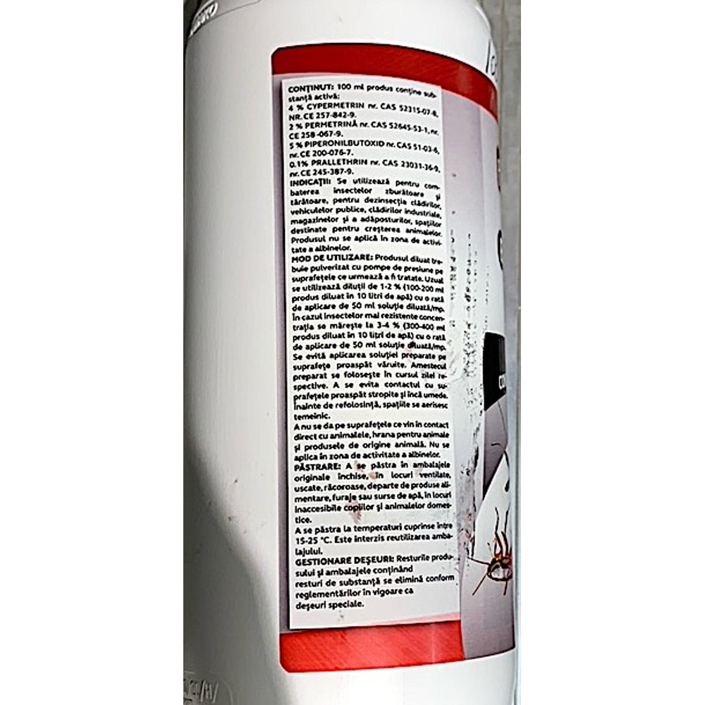 Ectocid P Forte 1L Insecticid De Contact Promedivet, Insecte Zburatoare Si Taratoare (Dezinsectia Cladirilor)
