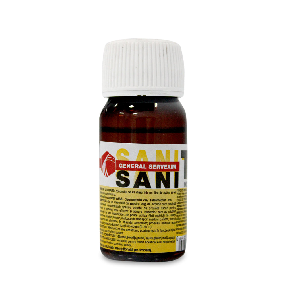 Sanitox 40 Ml, Insecticid Profesional (Gandaci, Plosnite, Purici, Tantari, Muste)