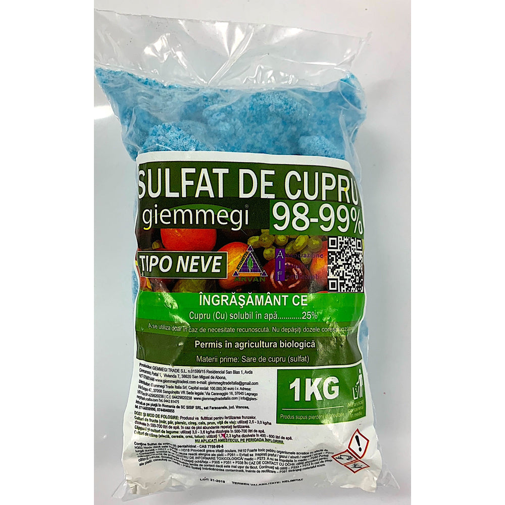 Sulfat De Cupru Neve 1 Kg, Piatra Vanata