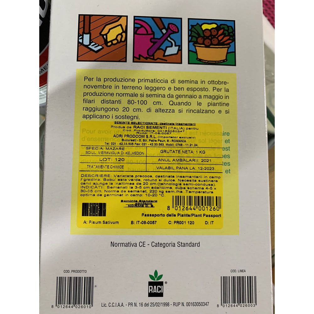 Seminte Mazare Kelvedon 1 Kg, Le Bon Grain