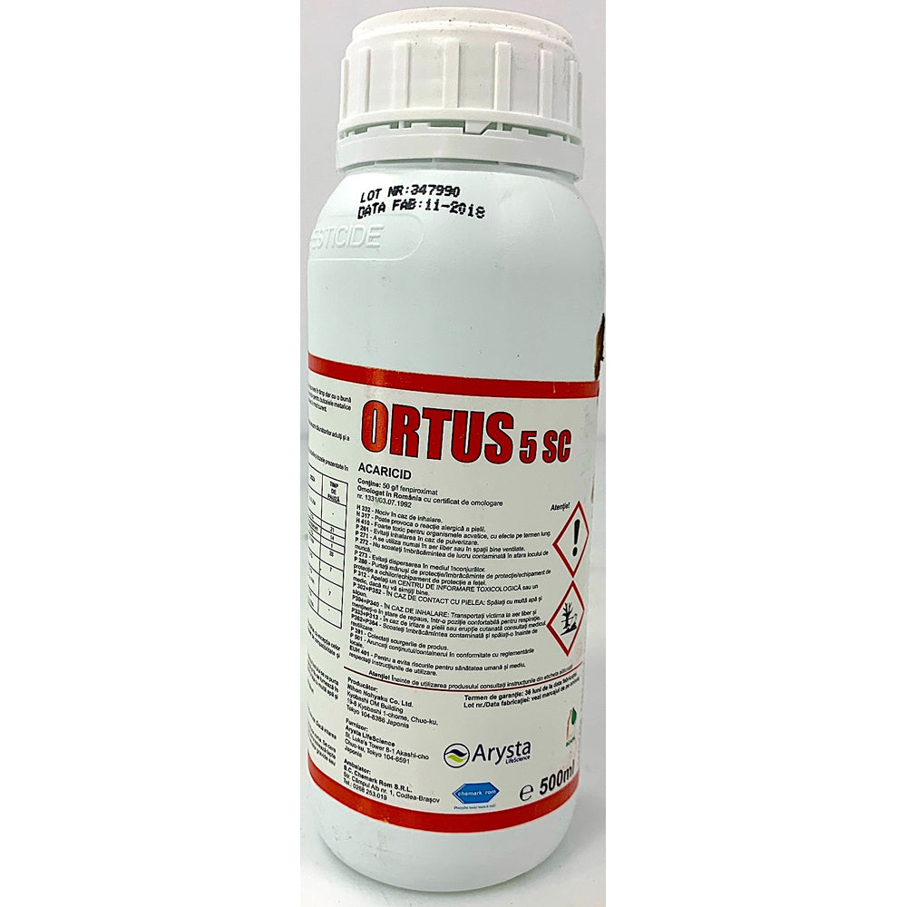 Ortus 5Sc 500 Ml Insecticid Acaricid (Vita De Vie, Soia, Crizanteme, Mar, Castraveti, Coacaz, Mar, Prun, Tomate, Vinete, Ardei) 