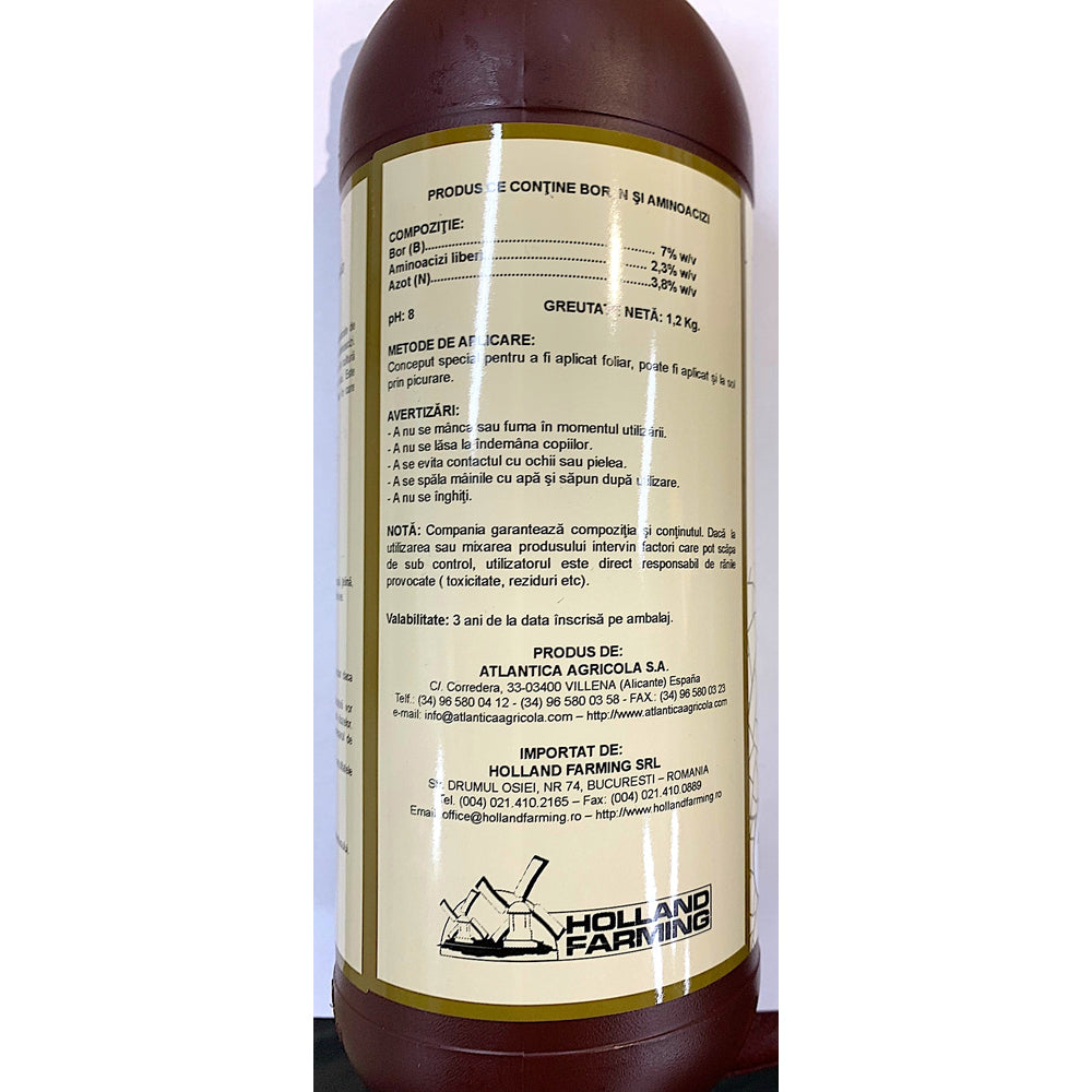 Microcat Bor 1L Ingrasamant Foliar Pentru Carente De Bor , Atlantica Agricola, Contine Bor, Azot Si Aminoacizi (Grau, Porumb, Rapita, Floarea Soarelui, Cartof, Soia, Mazare, Gazon, Pomi Fructiferi, Vita De Vie) 