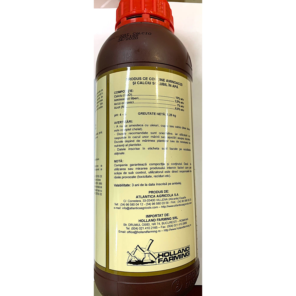 Microcat Calciu 1L Ingrasamant Foliar Pentru Carente De Calciu, Atlantica Agricola, Contine Calciu, Azot, Aminoacizi, Acizi Organici (Grau, Porumb, Rapita, Floarea Soarelui, Cartof, Soia, Mazare, Pomi Fructiferi, Gazon, Vita De Vie)