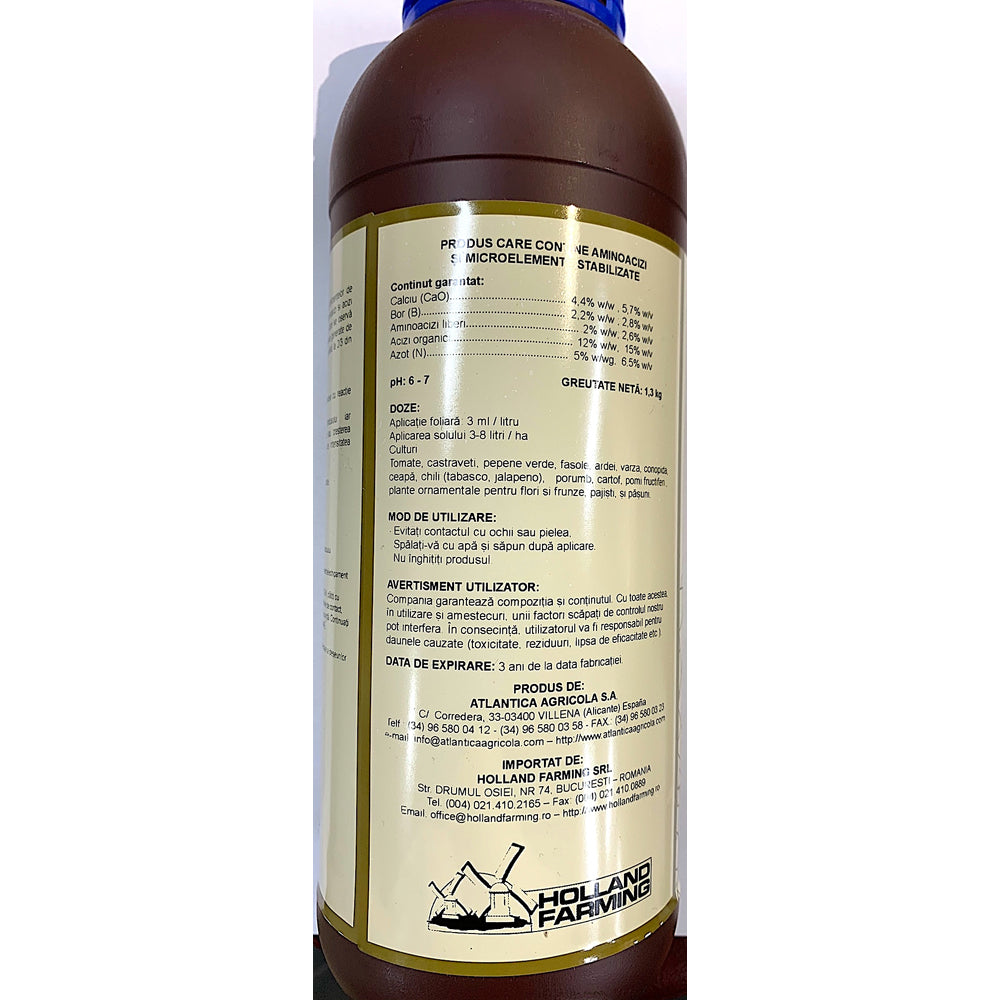 Microcat Calciu-Bor 1L Ingrasamant Foliar Pentru Carente De Calciu Si Bor, Atlantica Agricola, Contine Calciu, Bor, Azot, Aminoacizi, Acizi Organici (Grau, Porumb, Rapita, Floarea Soarelui, Cartof, Mazare, Gazon, Pomi Fructiferi, Vita De Vie)