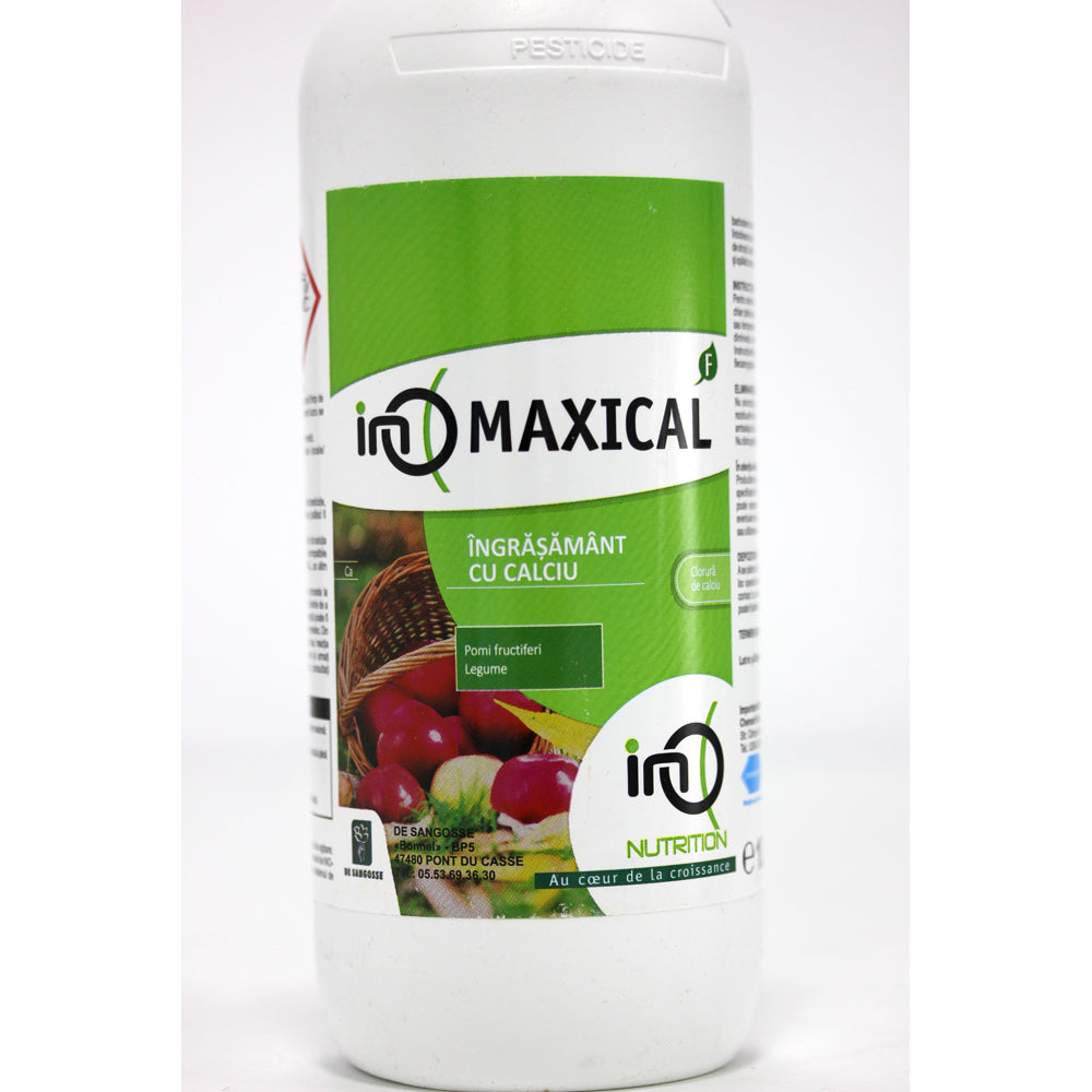 Ino Maxical 1L Ingrasamant Foliar Pe Baza De Calciu, Desangose, Pulpa Crocanta Si Zemoasa, Rezistenta La Transport Si Depozitare, Combate Bitter Pit-Ul (Pomi, Legume De Camp)