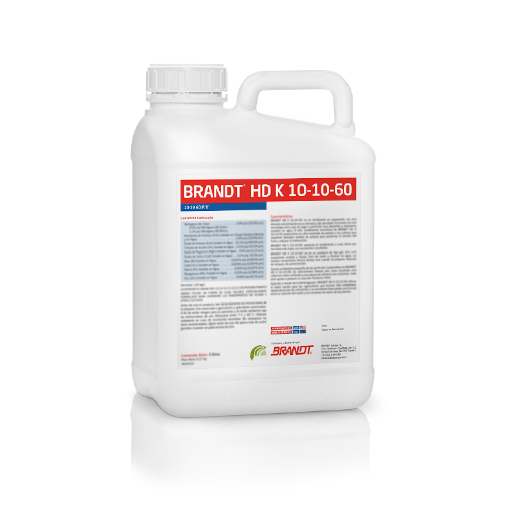 Brandt Hd 10-10-60 5L Ingrasamant Tip Npk Foliar/Fertirigare
