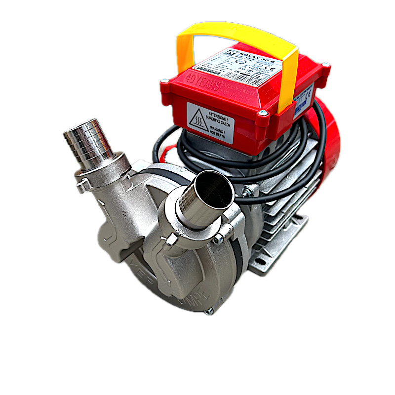 Electropompa Novax 30 B 95C, Inoxidabila, Pentru Transvazare Lichide Alimentare Fierbinti, Bere, Lapte, Suc, Vin