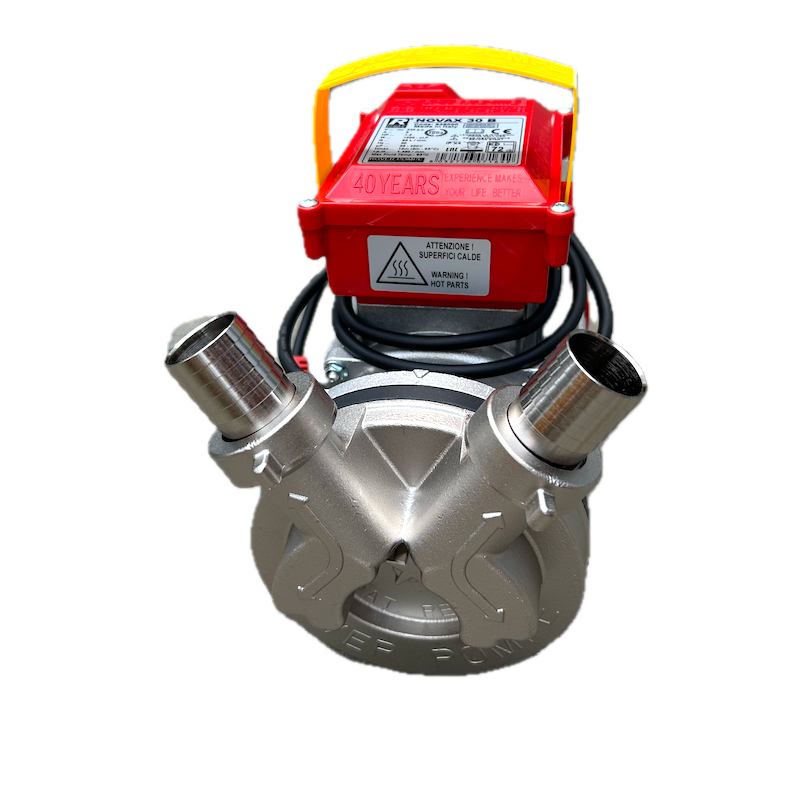 Electropompa Novax 30 B 95C, Inoxidabila, Pentru Transvazare Lichide Alimentare Fierbinti, Bere, Lapte, Suc, Vin