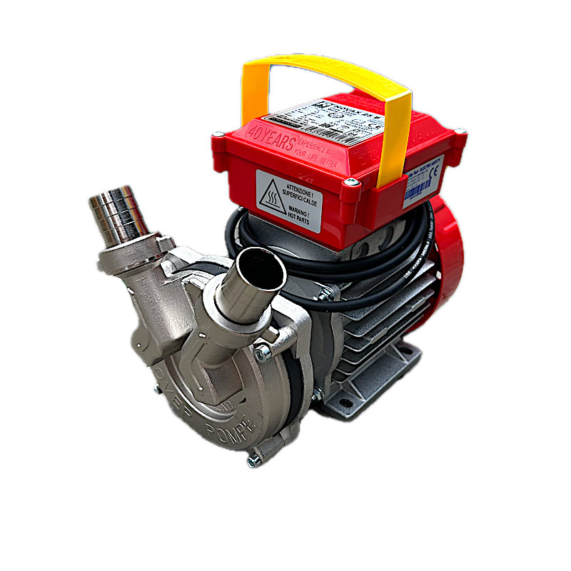 Electropompa Novax 25 B 95C, Inoxidabila, Pentru Transvazare Lichide Alimentare Fierbinti, Bere, Lapte, Suc, Vin