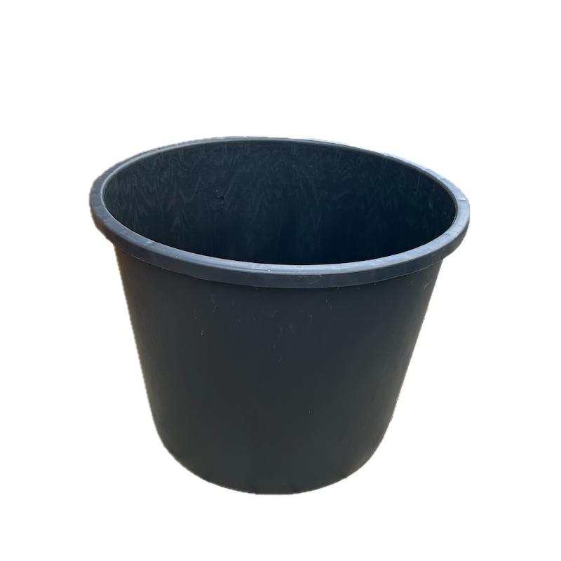 Cada Mastellone 500 L, Neagra, Din Plastic, Cu Capac 