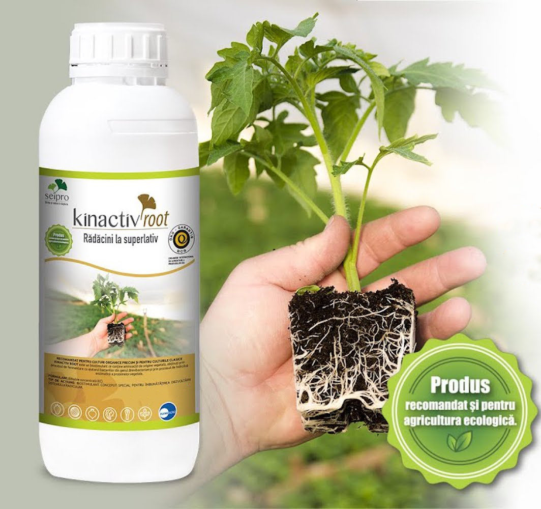 Kinactiv Root 40 Ml Biostimulator Inradacinare Cu Aminoacizi Si Microelemente, Radicular Sistemic, Summit Agro, Produs Bio/ Ecologic