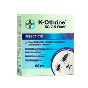 K-Othrine Sc 7,5 Flow 25 Ml Insecticid Contact/ Ingestie, Bayer (Muste, Tantari, Gandaci De Bucatarie, Plosnite, Furnici, Purici, Cariul Alimentelor, Gandacul Fainii, Gandacul De Tutun)