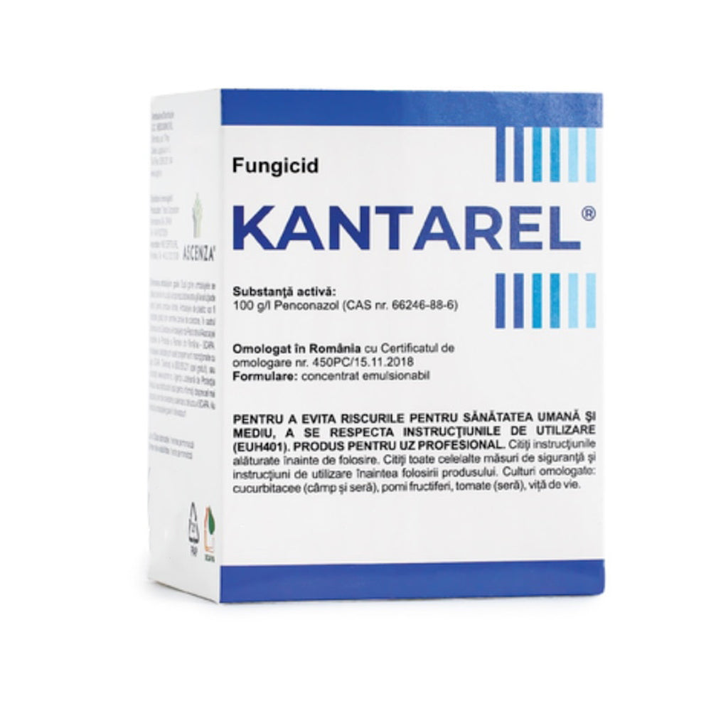 Kantarel 30 Ml Fungicid Sistemic, Fainare, Ascenza (Cais, Cucurbitacee, Nectarin, Piersic, Pomi Fructiferi Semintoase, Tomate Sera, Vita De Vie)