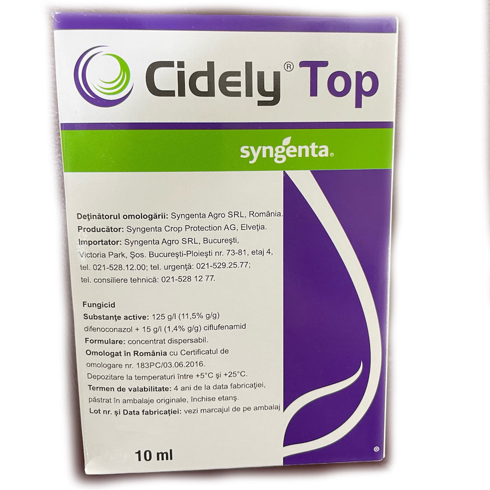 Cidely Top 10 Ml Fungicid Sistemic Syngenta (Ardei, Capsuni, Castraveti, Dovlecei, Pepene, Tomate, Vinete)