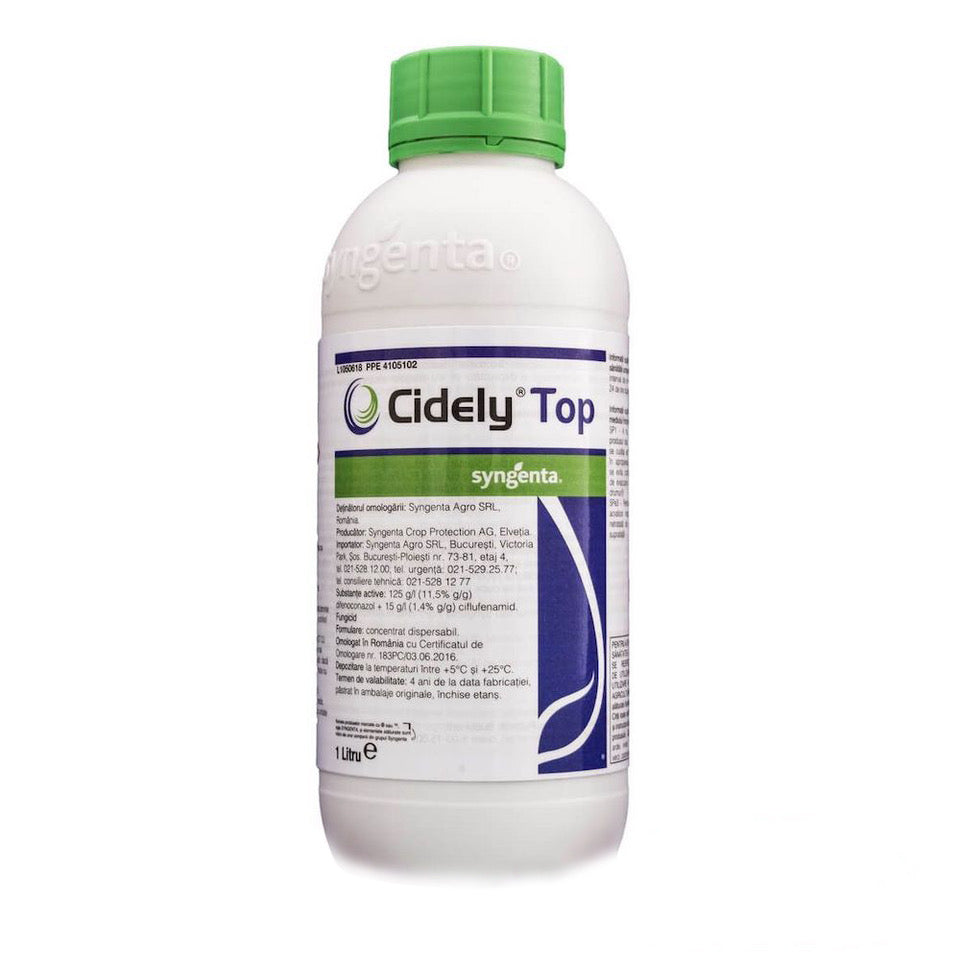Cidely Top 1L Fungicid Sistemic Syngenta (Ardei, Capsuni, Castraveti, Dovlecei, Pepene, Tomate, Vinete)