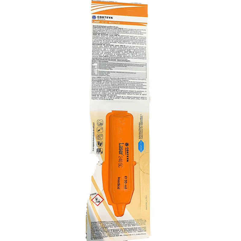 Laser 240Sc 10 Ml Insecticid Contact, Dowagrosciences (Cartof, Castravete, Ceapa, Cires, Mar, Prun, Tomate, Varza, Vita De Vie)