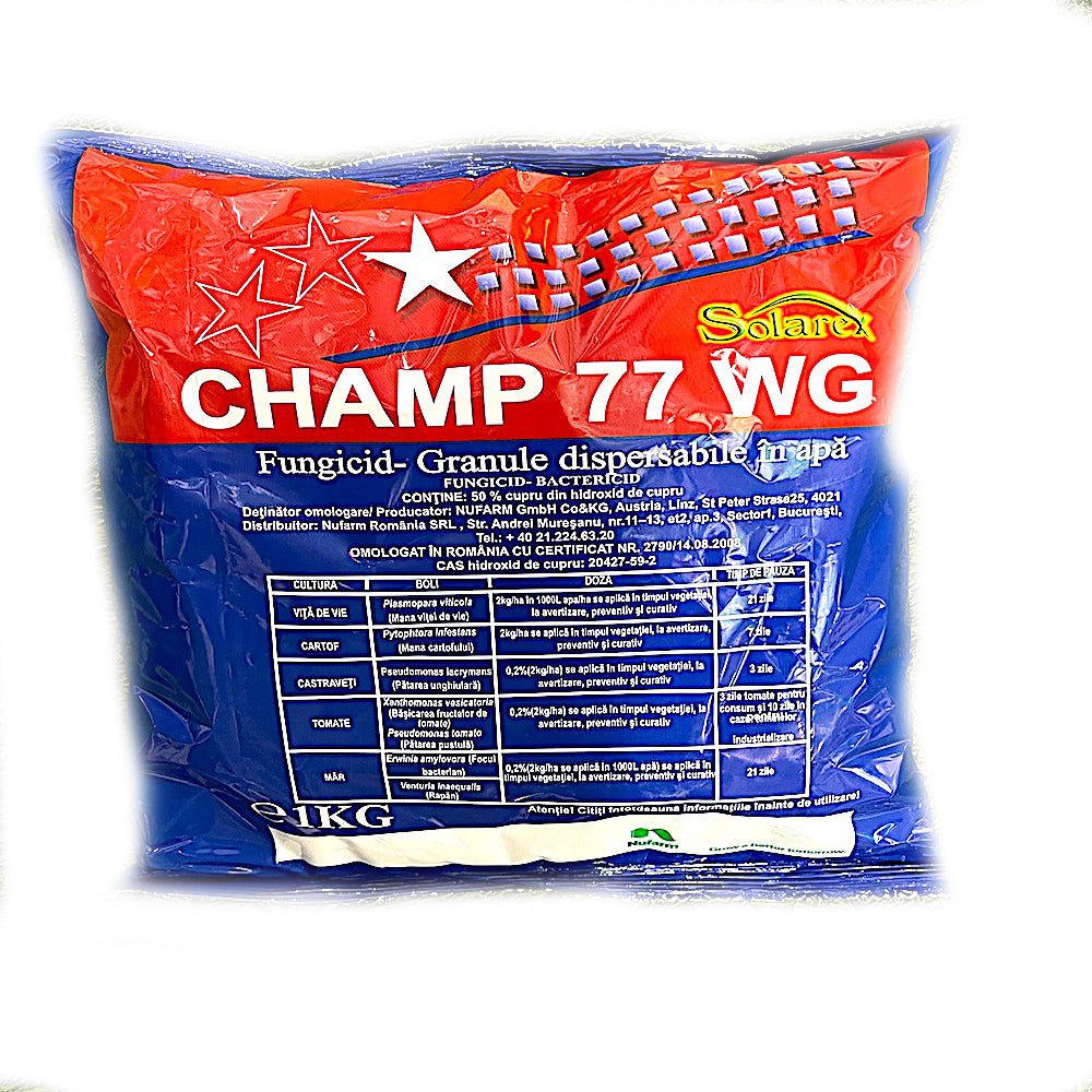 Champ 77Wg 1 Kg Fungicid Cupric De Contact, Nufarm (Cartof, Castraveti, Tomate, Vita De Vie, Mar)