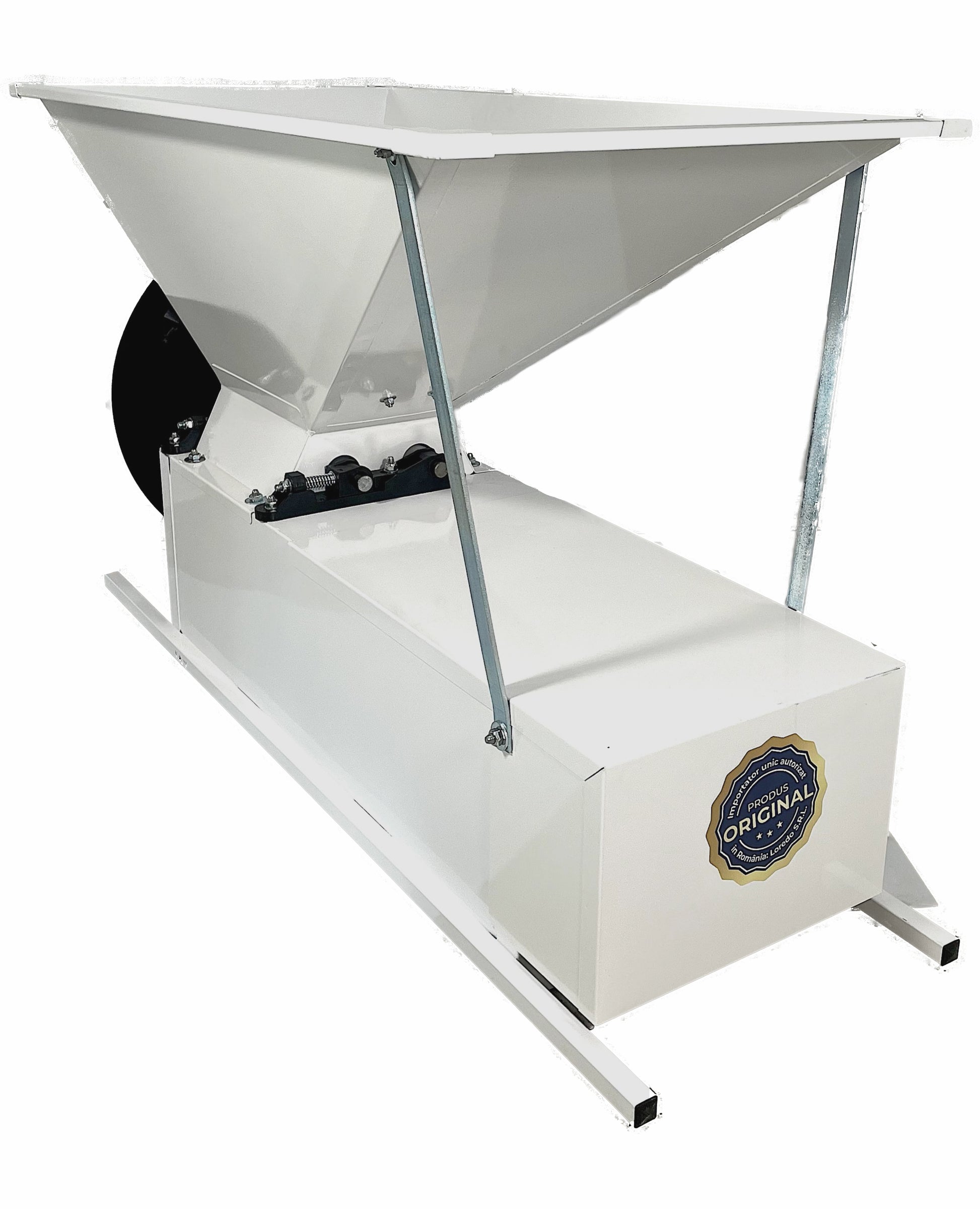 Eno 3 Smalto Manual, Zdrobitor Desciorchinator Struguri, Enoitalia, Cuva Si Carcasa Din Tabla Smaltuita, Cuva Cu Valturi, Productivitate 300-500 Kg/H, Productie Italia