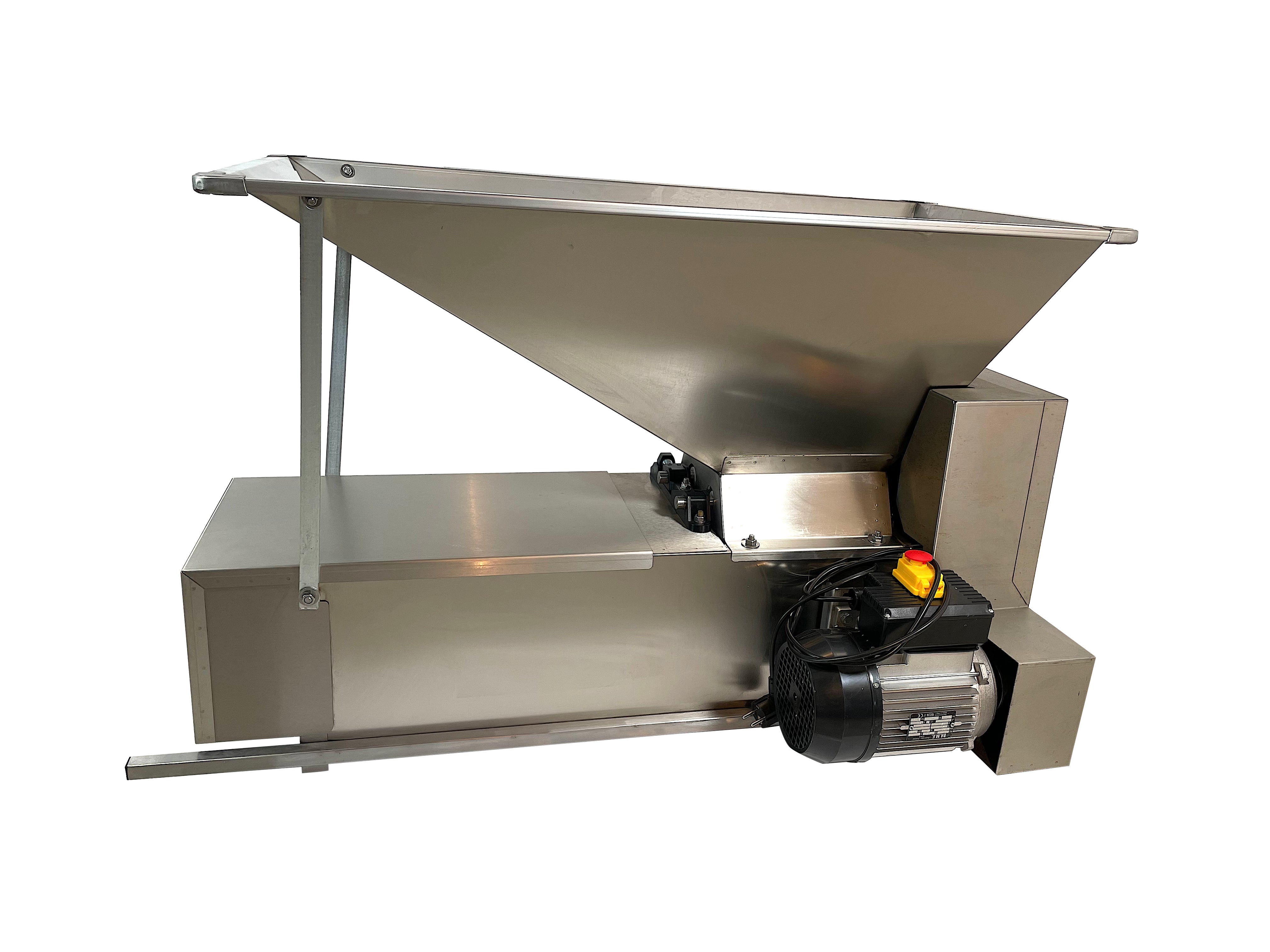 Eno 3 Inox Cu Motor, Zdrobitor Desciorchinator Struguri, Cu Motor, Enoitalia, Cuva Si Carcasa Inox, Cuva Cu Valturi, Motor 0,75 Kw, Productivitate 1000-1200 Kg/H, Productie Italia