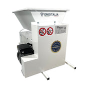 Eno 15 Smalto, Zdrobitor Desciorchinator Struguri, Cu Motor, Enoitalia, Cuva Si Carcasa Din Tabla Smaltuita, Cuva Cu Snec, Motor 0,75Kw, Productivitate 1600-1800 Kg/H, Productie Italia