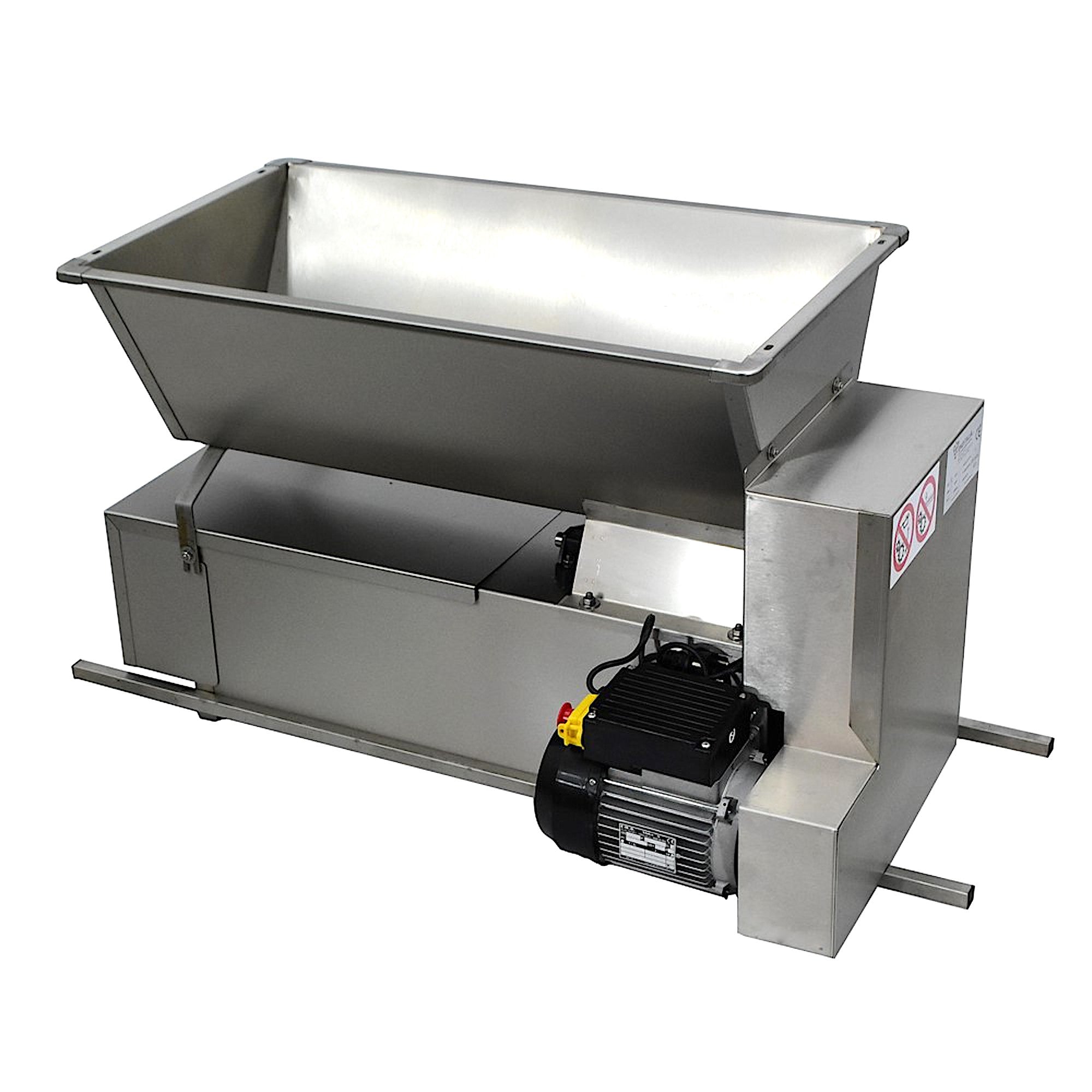 Eno 15 Inox, Zdrobitor Desciorchinator Struguri, Cu Motor, Enoitalia, Cuva Si Carcasa Inox, Cuva Cu Snec, Motor 0,75Kw, Productivitate 1600-1800 Kg/H, Productie Italia