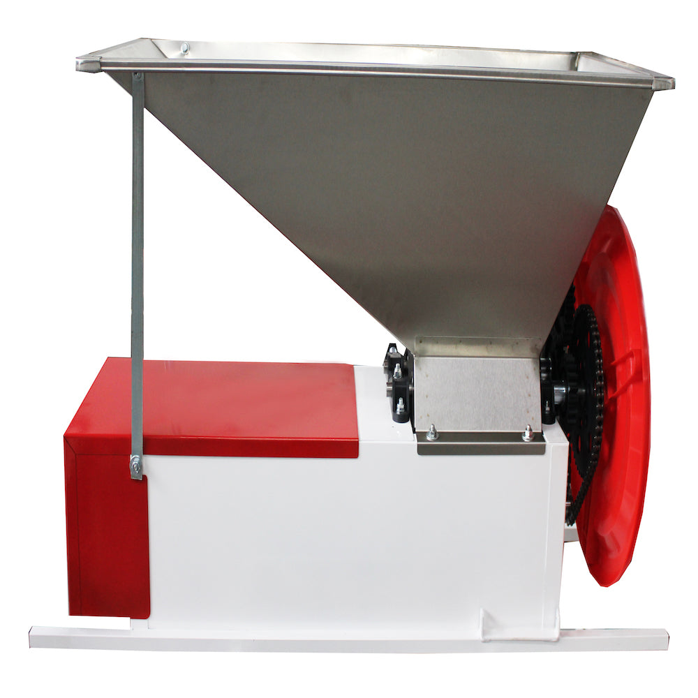 Eno 3 Semiinox Manual, Zdrobitor Desciorchinator Struguri, Enoitalia, Cuva Inox, Carcasa Tabla Smaltuita, Cuva Cu Valturi, Productivitate 300-500 Kg/H, Productie Italia