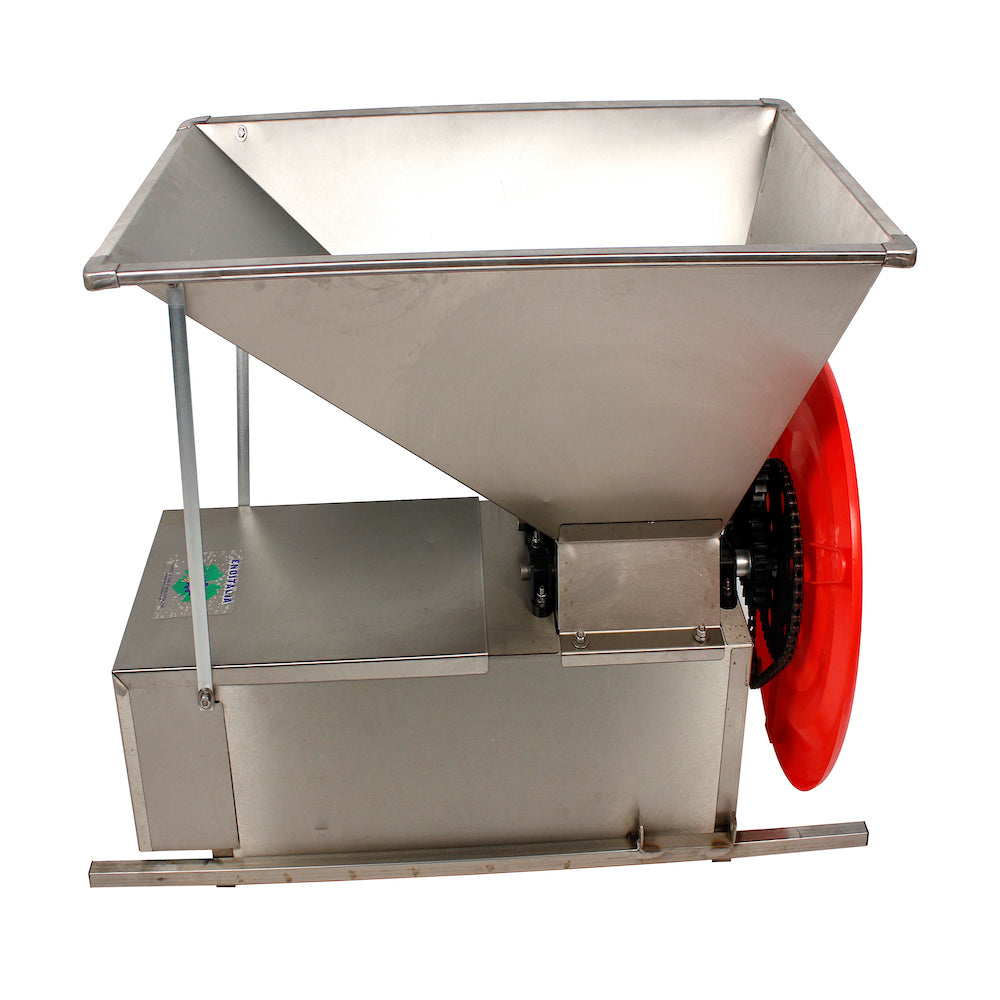 Eno 3 Inox Manual, Zdrobitor Desciorchinator Struguri, Enoitalia, Cuva Si Carcasa Inox, Cuva Cu Valturi, Productivitate 300-500 Kg/H, Productie Italia