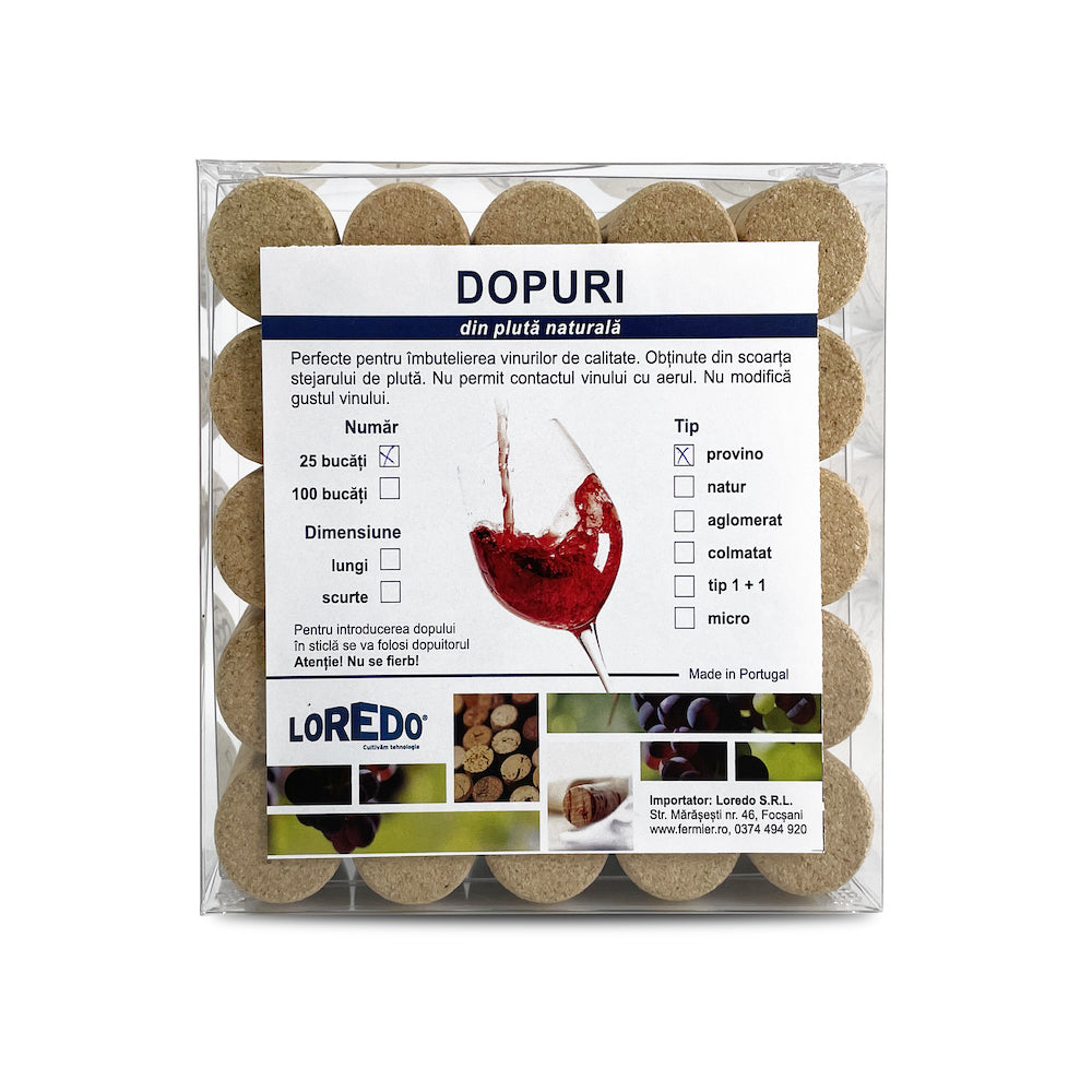 Cutie Dopuri Provino 25 Buc