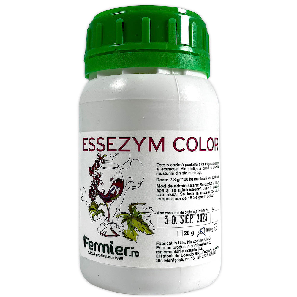 Enzime Essezym Color 100 Gr (Pentru Struguri Rosii, Enzime Extractie Culoare)