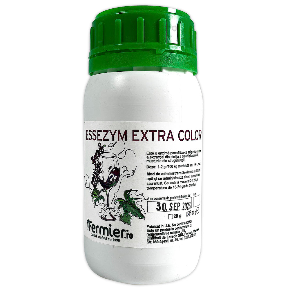 Enzime Essezym Extra Color 100 Gr (Pentru Struguri Rosii, Enzime Premium Extractie Culoare)