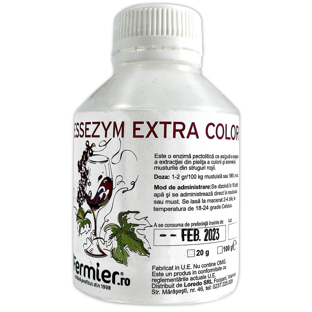 Enzime Essezym Extra Color 20 Gr (Pentru Struguri Rosii, Enzime Premium Extractie Culoare)