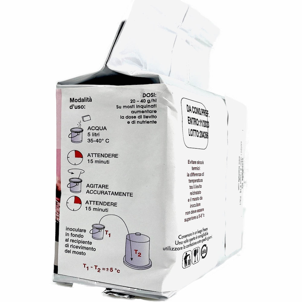 Vinoferm Basic Cerevisiae 500 Gr, Drojdie Pentru Vin Alb Sau Rosu, Essedielle