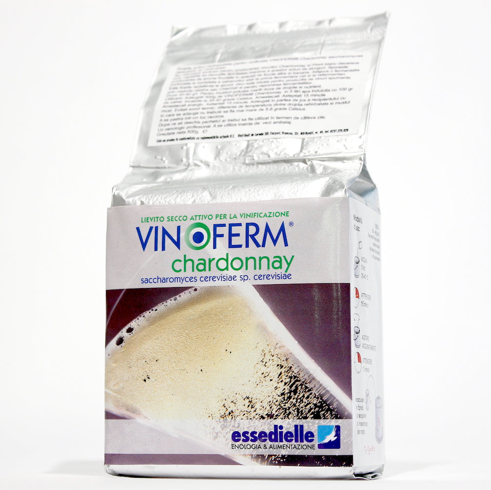 Vinoferm Chardonnay 500 Gr, Drojdie Pentru Vin Chardonnay Sau Pinot Blanc, Essedielle