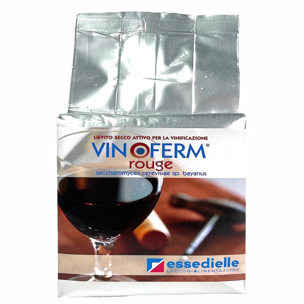 Vinoferm Rouge 500 Gr, Drojdie Speciala Pentru Vin Rosu (Cabernet, Merlot, Feteasca Neagra, Shiraz), Essedielle