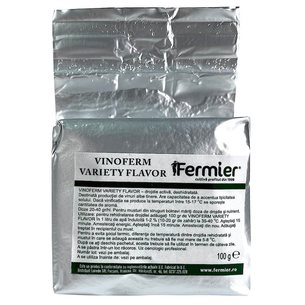 Vinoferm Variety Flavor 100 Gr, Drojdie Speciala Pentru Vinuri Albe, Soiuri Aromate Si Semiaromate, Essedielle