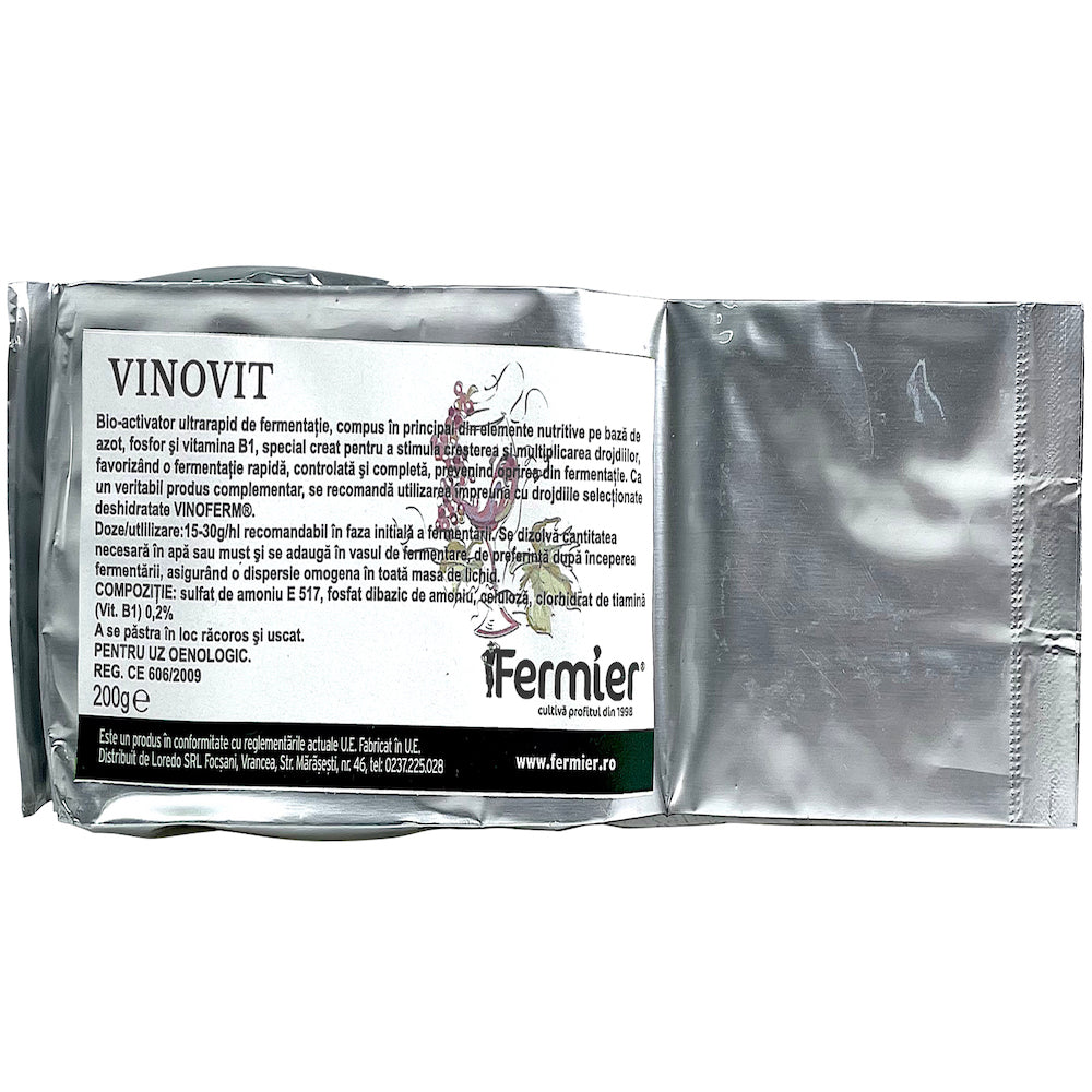 Vinovit 200 Gr, Activator Fermentatie Pentru Must, Essedielle (A Se Folosi Impreuna Cu Drojdiile Essedielle)