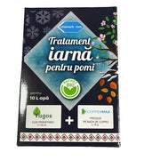 Pachet Bio Tratament Iarna Pomi 10L Apa- Prima Stropire- Chemark, Contine Ulei Minerar De Parafina (Yagos) Si Fungicid Bio (Coppermax)