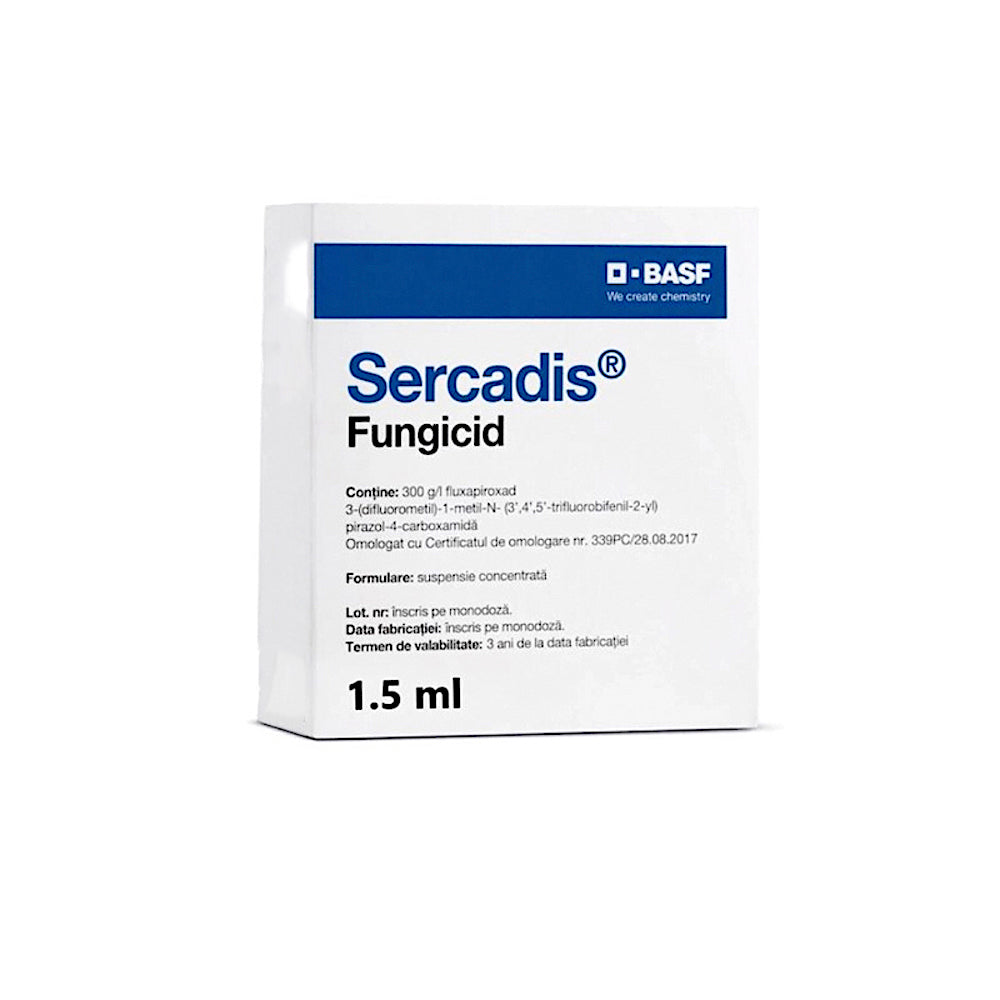 Sercadis 1,5 Ml, Fungicid Sistemic, Basf, Fainare (Vita De Vie, Mar, Par), Rapan (Mar, Par)