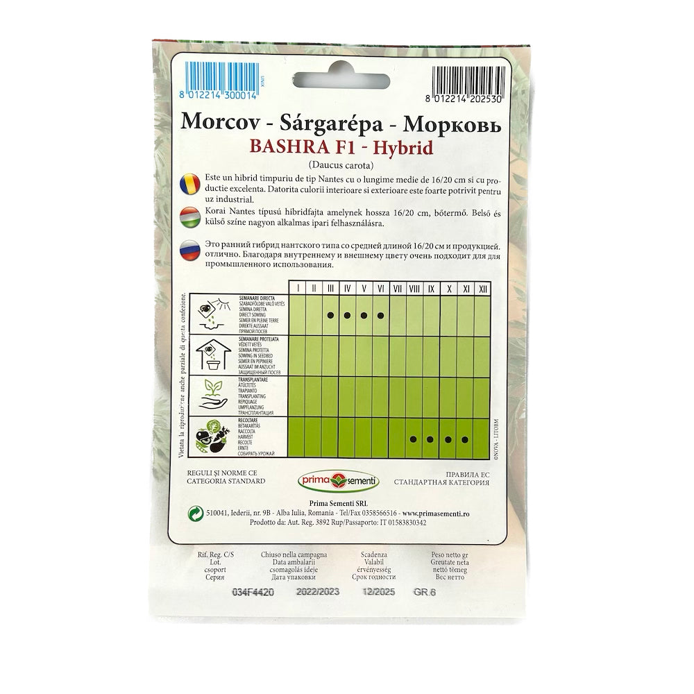 Seminte Morcov Bashra F1